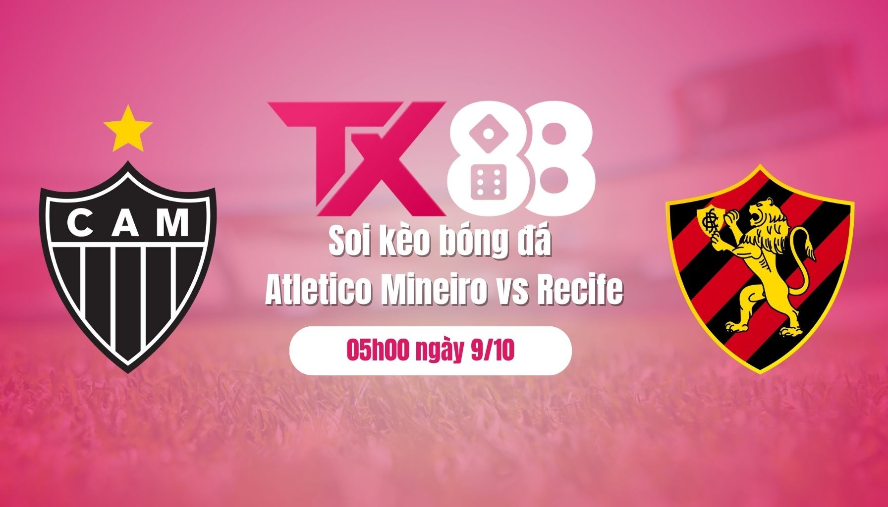 TX88 Soi kèo bóng đá Atletico Mineiro vs Recife, 05h00 ngày 9/10: Khách về tay trắng