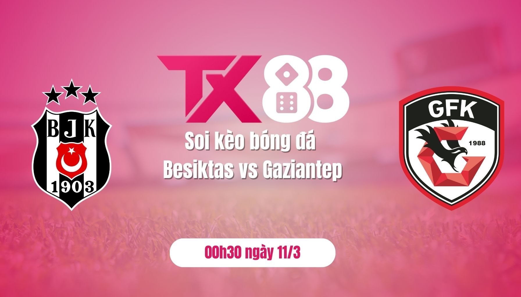TX88 Soi kèo bóng đá Besiktas vs Gaziantep, 00h30 ngày 11/3: Thiên đường thứ bảy